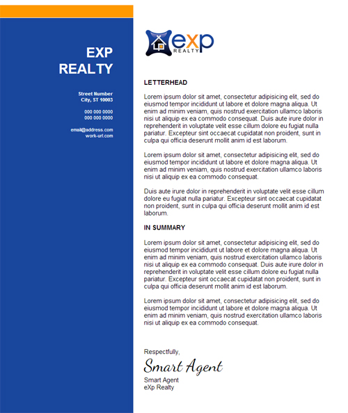 eXp Realty Bold Letterhead